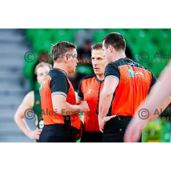 in action during AdmiralBet ABA League 2025/2026 basketball match between Cedevita Olimpija and Perspektiva Ilirija in SRC Stozice, Ljubljana, Slovenia on December 7, 2025