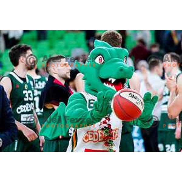 in action during AdmiralBet ABA League 2025/2026 basketball match between Cedevita Olimpija and Perspektiva Ilirija in SRC Stozice, Ljubljana, Slovenia on December 7, 2025