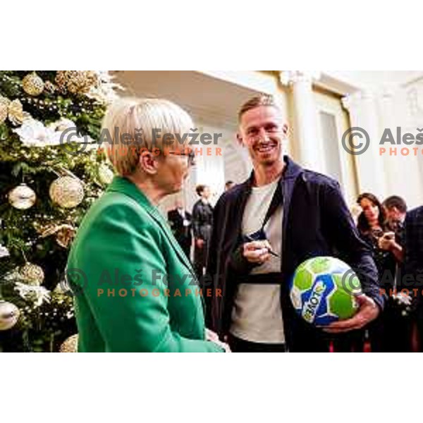 Zan Karnicnik during Reception for Best Slovenian Sportswoman and Sportsman held by President of Slovenia in Ljubljana, Slovenia on December 9, 2025 