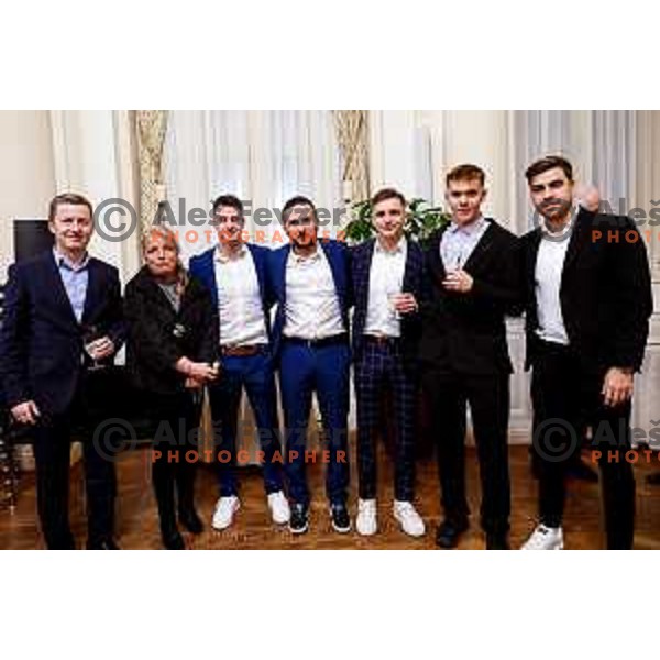 during Reception for Best Slovenian Sportswoman and Sportsman held by President of Slovenia in Ljubljana, Slovenia on December 9, 2025