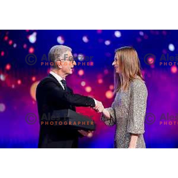 Tina Sutej during Best Slovenian Sportsman of 2025 - Sportnik leta in Ljubljana, Slovenia on December 9, 2025