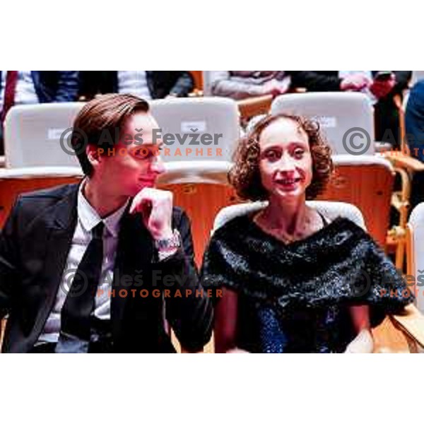 Domen Prevc and Nika Prevc during Best Slovenian Sportsman of 2025 - Sportnik leta in Ljubljana, Slovenia on December 9, 2025
