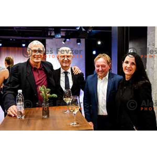 Vlado Bojovic, Franjo Bobinac, Bojan Krizaj during Meeting of Slovenian Olympians - Klub Olimpijcev in Ljubljana, Slovenia on December 9, 2025