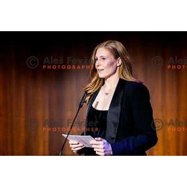 Maja Mihalinec Zidar during Meeting of Slovenian Olympians - Klub Olimpijcev in Ljubljana, Slovenia on December 9, 2025