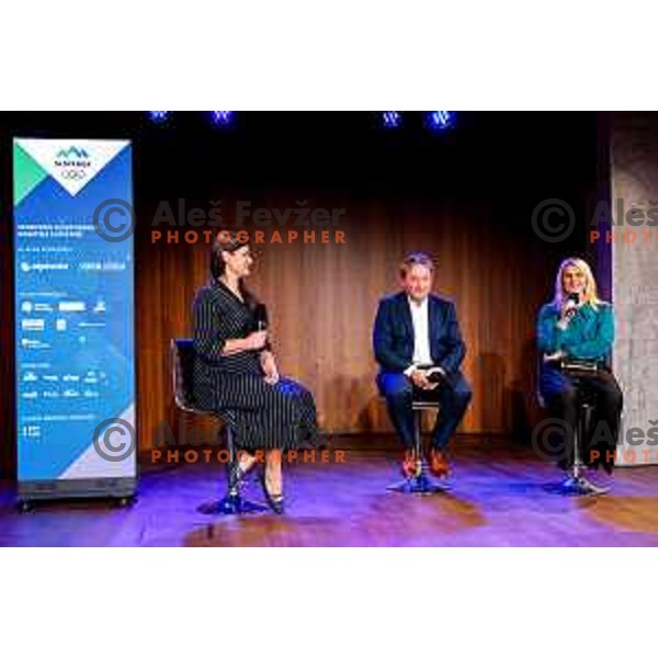 Tina Ursic, Bojan Krizaj and Alenka Dovzan during Meeting of Slovenian Olympians - Klub Olimpijcev in Ljubljana, Slovenia on December 9, 2025