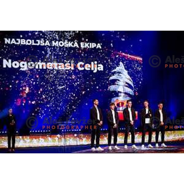 Albert Riera and players of NK Celje during Best Slovenian Sportsman of 2025 - Sportnik leta in Ljubljana, Slovenia on December 9, 2025