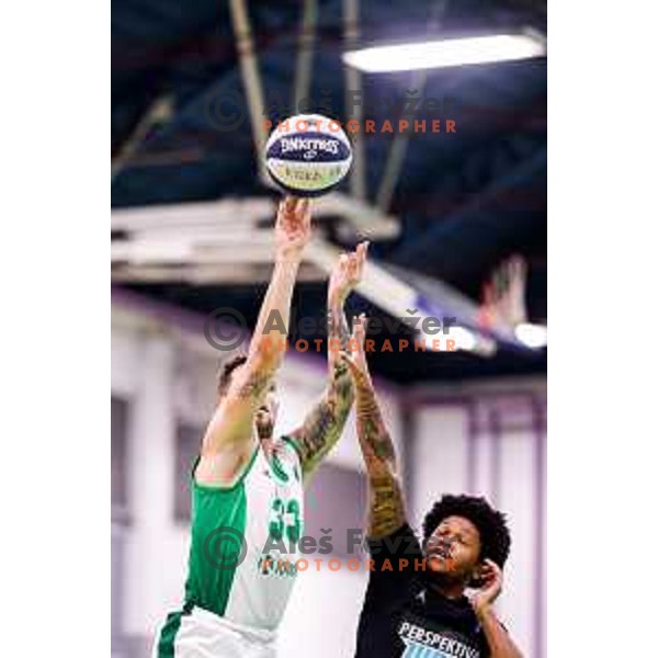 in action during OTP Bank League 2025/2026 basketball match between Krka and Perspektiva Ilirija in Marof Hall, Novo Mesto, Slovenia on December 10, 2025