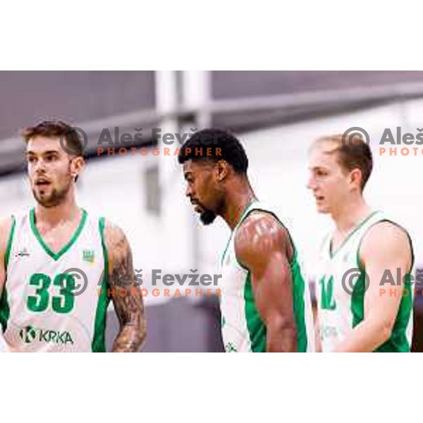 in action during OTP Bank League 2025/2026 basketball match between Krka and Perspektiva Ilirija in Marof Hall, Novo Mesto, Slovenia on December 10, 2025