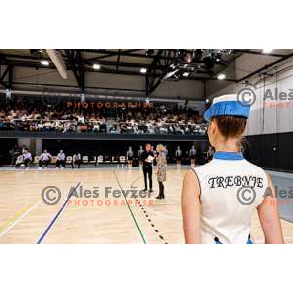 in action during quarter-final of Slovenian Handball Cup match between Trimo Trebnje and Gorenje Velenje in Trebnje, Slovenia on December 10, 2025