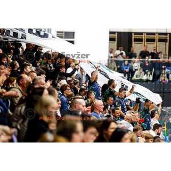 in action during quarter-final of Slovenian Handball Cup match between Trimo Trebnje and Gorenje Velenje in Trebnje, Slovenia on December 10, 2025