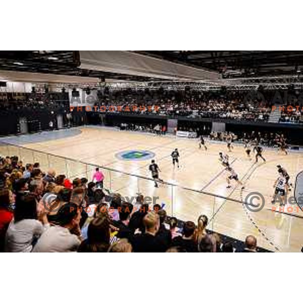 in action during quarter-final of Slovenian Handball Cup match between Trimo Trebnje and Gorenje Velenje in Trebnje, Slovenia on December 10, 2025