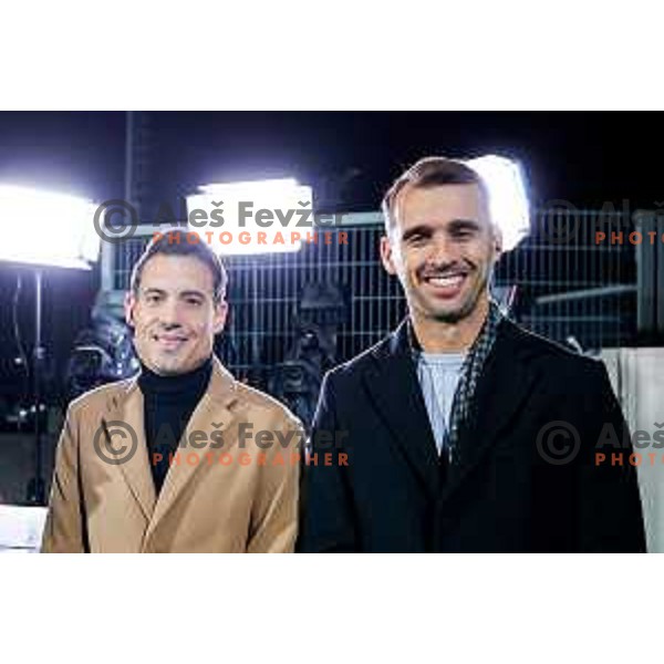 Goran Cvijanovic and Mustafa Nukic during UEFA Conference League 2025/2026 match day 5 between HNK Rijeka (CRO) and NK Celje (SLO) at Rujevica Stadium, Rijeka, Croatia on December 11, 2025