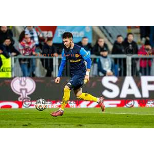 in action during UEFA Conference League 2025/2026 match day 5 between HNK Rijeka (CRO) and NK Celje (SLO) at Rujevica Stadium, Rijeka, Croatia on December 11, 2025