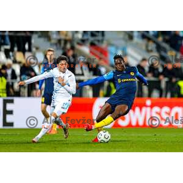 in action during UEFA Conference League 2025/2026 match day 5 between HNK Rijeka (CRO) and NK Celje (SLO) at Rujevica Stadium, Rijeka, Croatia on December 11, 2025
