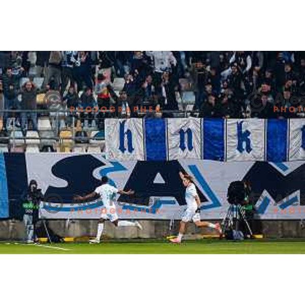 in action during UEFA Conference League 2025/2026 match day 5 between HNK Rijeka (CRO) and NK Celje (SLO) at Rujevica Stadium, Rijeka, Croatia on December 11, 2025