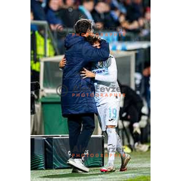 Victor Sanchez, head coach of Rijeka during UEFA Conference League 2025/2026 match day 5 between HNK Rijeka (CRO) and NK Celje (SLO) at Rujevica Stadium, Rijeka, Croatia on December 11, 2025