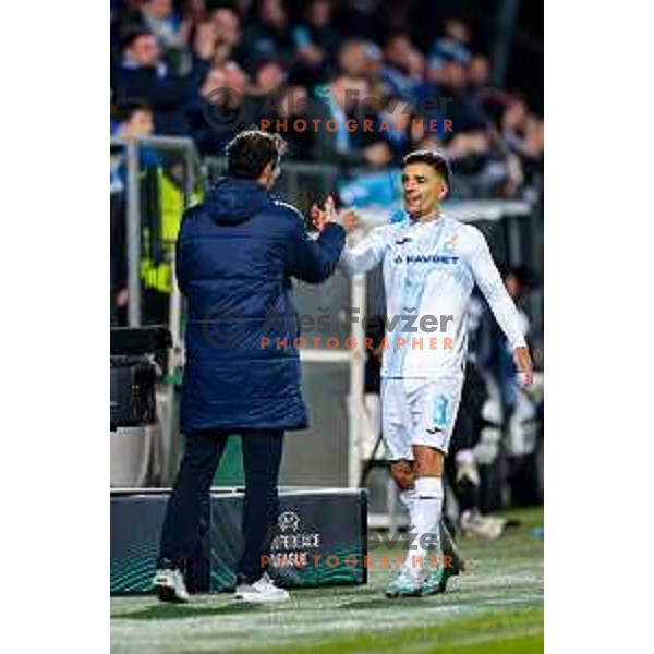 Victor Sanchez, head coach of Rijeka during UEFA Conference League 2025/2026 match day 5 between HNK Rijeka (CRO) and NK Celje (SLO) at Rujevica Stadium, Rijeka, Croatia on December 11, 2025