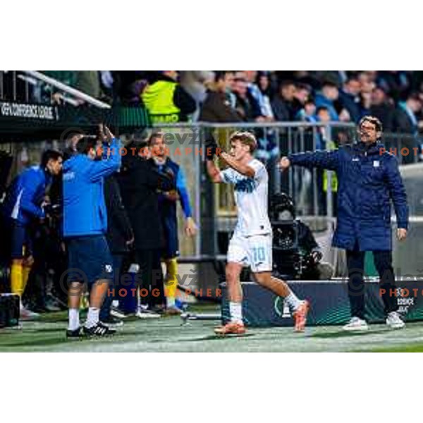 Victor Sanchez, head coach of Rijeka during UEFA Conference League 2025/2026 match day 5 between HNK Rijeka (CRO) and NK Celje (SLO) at Rujevica Stadium, Rijeka, Croatia on December 11, 2025