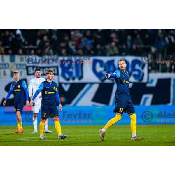 in action during UEFA Conference League 2025/2026 match day 5 between HNK Rijeka (CRO) and NK Celje (SLO) at Rujevica Stadium, Rijeka, Croatia on December 11, 2025