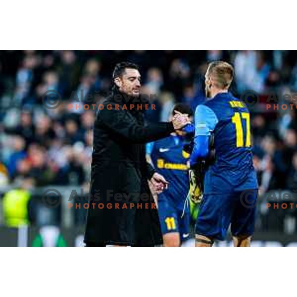 Albert Riera, head coach of Celje during UEFA Conference League 2025/2026 match day 5 between HNK Rijeka (CRO) and NK Celje (SLO) at Rujevica Stadium, Rijeka, Croatia on December 11, 2025