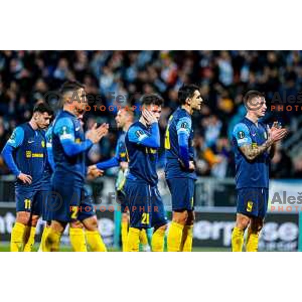 Franko Kovacevic in action during UEFA Conference League 2025/2026 match day 5 between HNK Rijeka (CRO) and NK Celje (SLO) at Rujevica Stadium, Rijeka, Croatia on December 11, 2025