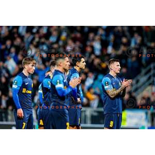 Franko Kovacevic in action during UEFA Conference League 2025/2026 match day 5 between HNK Rijeka (CRO) and NK Celje (SLO) at Rujevica Stadium, Rijeka, Croatia on December 11, 2025