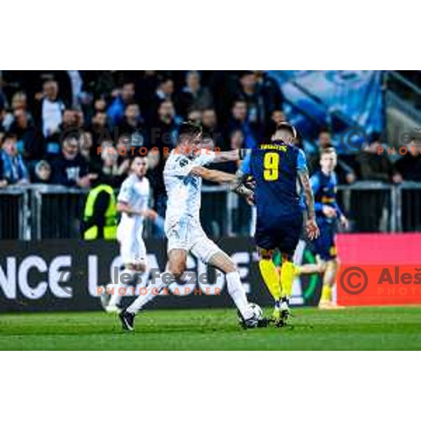 Franko Kovacevic in action during UEFA Conference League 2025/2026 match day 5 between HNK Rijeka (CRO) and NK Celje (SLO) at Rujevica Stadium, Rijeka, Croatia on December 11, 2025