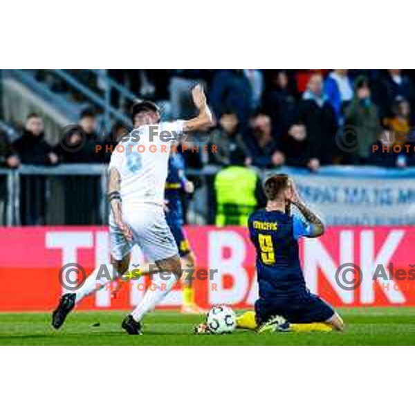 Franko Kovacevic in action during UEFA Conference League 2025/2026 match day 5 between HNK Rijeka (CRO) and NK Celje (SLO) at Rujevica Stadium, Rijeka, Croatia on December 11, 2025