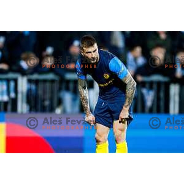 Franko Kovacevic in action during UEFA Conference League 2025/2026 match day 5 between HNK Rijeka (CRO) and NK Celje (SLO) at Rujevica Stadium, Rijeka, Croatia on December 11, 2025