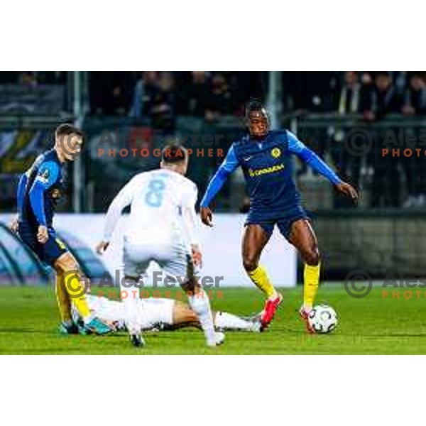 in action during UEFA Conference League 2025/2026 match day 5 between HNK Rijeka (CRO) and NK Celje (SLO) at Rujevica Stadium, Rijeka, Croatia on December 11, 2025