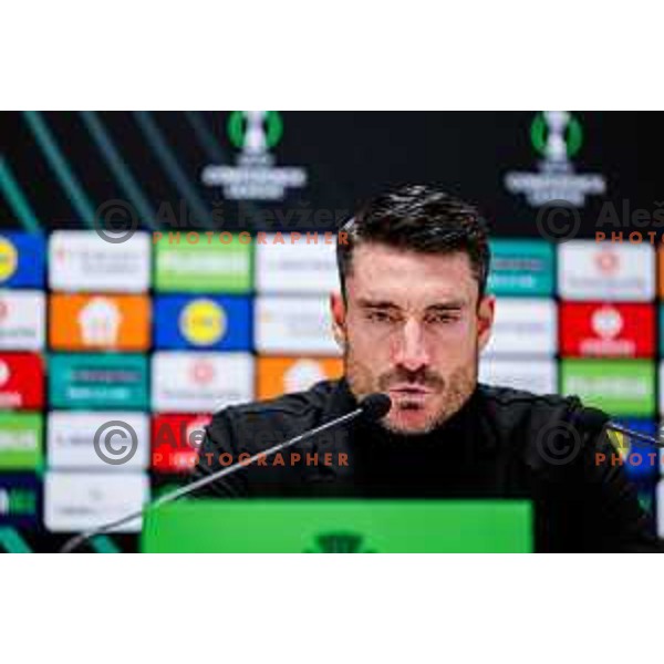 Albert Riera, head coach of Celje during press conference after round 5 UEFA Conference League 2025/2026 match between HNK Rijeka (CRO) and NK Celje (SLO) at Rujevica Stadium, Rijeka, Croatia on December 11, 2025