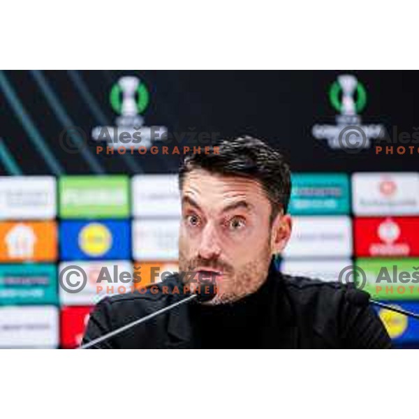 Albert Riera, head coach of Celje during press conference after round 5 UEFA Conference League 2025/2026 match between HNK Rijeka (CRO) and NK Celje (SLO) at Rujevica Stadium, Rijeka, Croatia on December 11, 2025