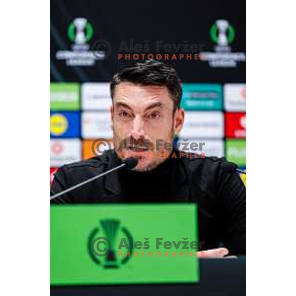 Albert Riera, head coach of Celje during press conference after round 5 UEFA Conference League 2025/2026 match between HNK Rijeka (CRO) and NK Celje (SLO) at Rujevica Stadium, Rijeka, Croatia on December 11, 2025