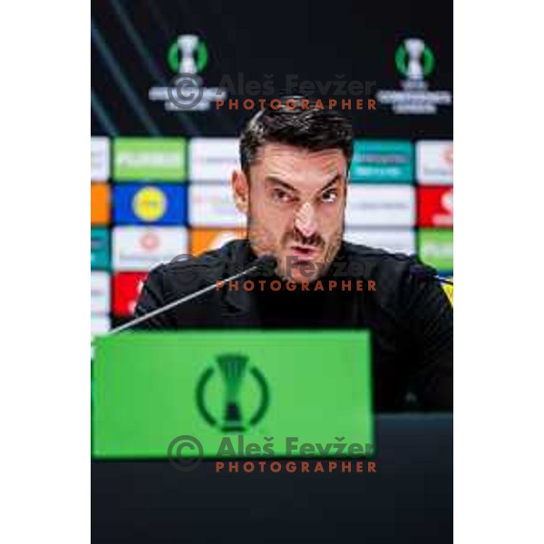 Albert Riera, head coach of Celje during press conference after round 5 UEFA Conference League 2025/2026 match between HNK Rijeka (CRO) and NK Celje (SLO) at Rujevica Stadium, Rijeka, Croatia on December 11, 2025
