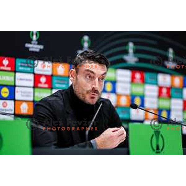 Albert Riera, head coach of Celje during press conference after round 5 UEFA Conference League 2025/2026 match between HNK Rijeka (CRO) and NK Celje (SLO) at Rujevica Stadium, Rijeka, Croatia on December 11, 2025