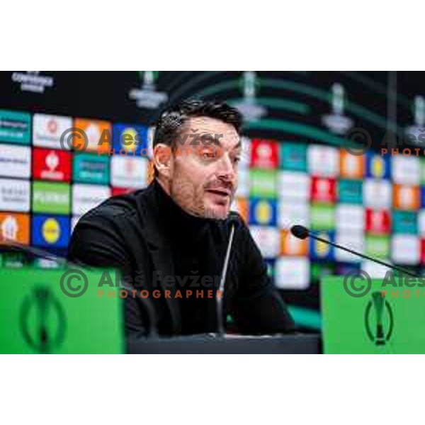 Albert Riera, head coach of Celje during press conference after round 5 UEFA Conference League 2025/2026 match between HNK Rijeka (CRO) and NK Celje (SLO) at Rujevica Stadium, Rijeka, Croatia on December 11, 2025