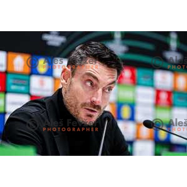 Albert Riera, head coach of Celje during press conference after round 5 UEFA Conference League 2025/2026 match between HNK Rijeka (CRO) and NK Celje (SLO) at Rujevica Stadium, Rijeka, Croatia on December 11, 2025