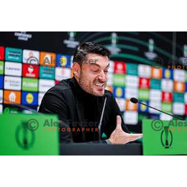 Albert Riera, head coach of Celje during press conference after round 5 UEFA Conference League 2025/2026 match between HNK Rijeka (CRO) and NK Celje (SLO) at Rujevica Stadium, Rijeka, Croatia on December 11, 2025