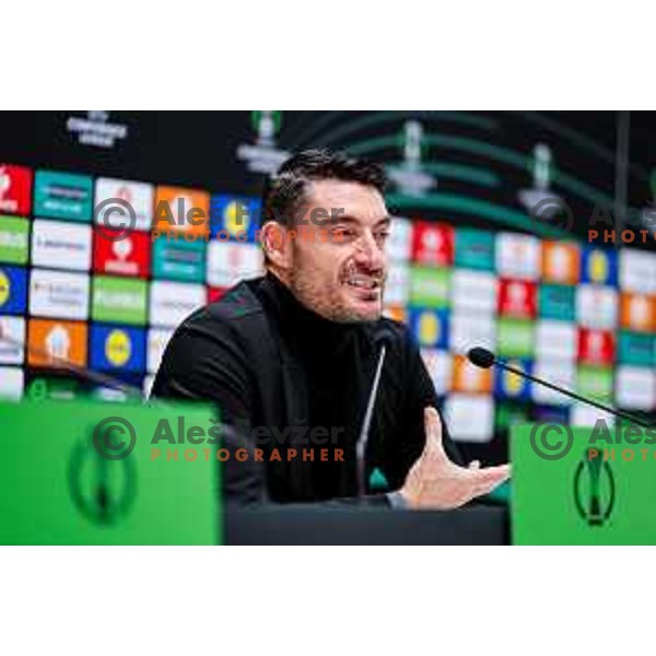 Albert Riera, head coach of Celje during press conference after round 5 UEFA Conference League 2025/2026 match between HNK Rijeka (CRO) and NK Celje (SLO) at Rujevica Stadium, Rijeka, Croatia on December 11, 2025