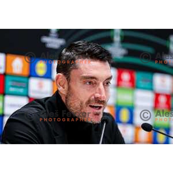 Albert Riera, head coach of Celje during press conference after round 5 UEFA Conference League 2025/2026 match between HNK Rijeka (CRO) and NK Celje (SLO) at Rujevica Stadium, Rijeka, Croatia on December 11, 2025