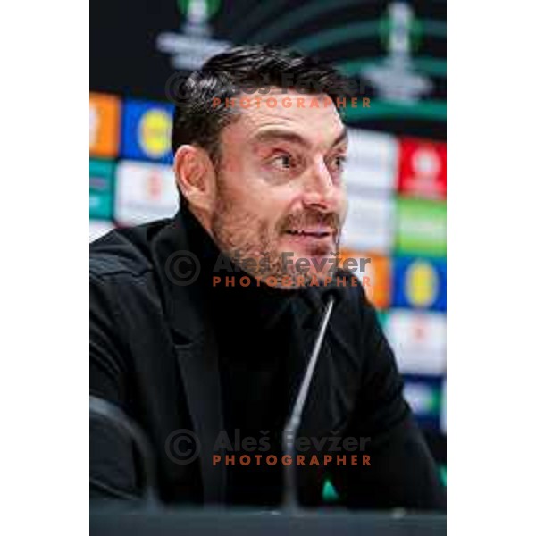 Albert Riera, head coach of Celje during press conference after round 5 UEFA Conference League 2025/2026 match between HNK Rijeka (CRO) and NK Celje (SLO) at Rujevica Stadium, Rijeka, Croatia on December 11, 2025