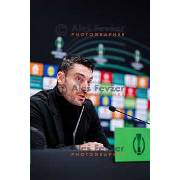 Albert Riera, head coach of Celje during press conference after round 5 UEFA Conference League 2025/2026 match between HNK Rijeka (CRO) and NK Celje (SLO) at Rujevica Stadium, Rijeka, Croatia on December 11, 2025