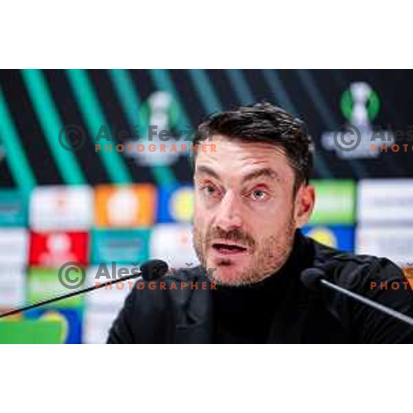 Albert Riera, head coach of Celje during press conference after round 5 UEFA Conference League 2025/2026 match between HNK Rijeka (CRO) and NK Celje (SLO) at Rujevica Stadium, Rijeka, Croatia on December 11, 2025