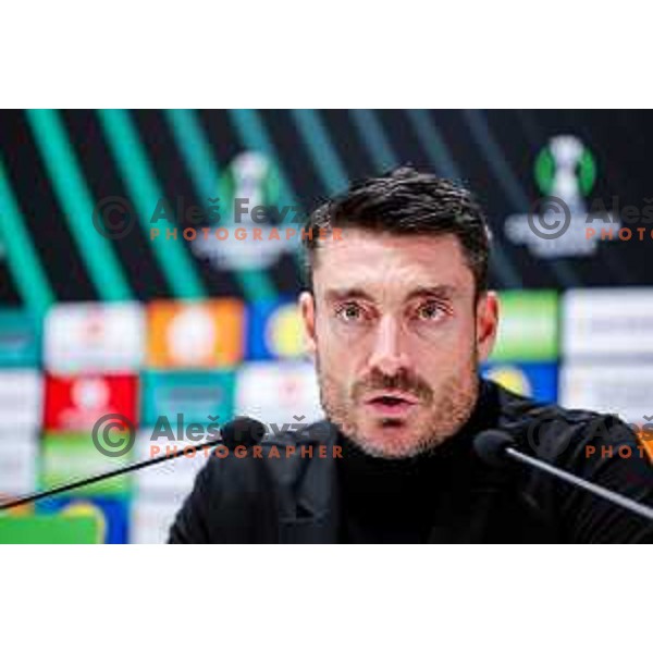 Albert Riera, head coach of Celje during press conference after round 5 UEFA Conference League 2025/2026 match between HNK Rijeka (CRO) and NK Celje (SLO) at Rujevica Stadium, Rijeka, Croatia on December 11, 2025