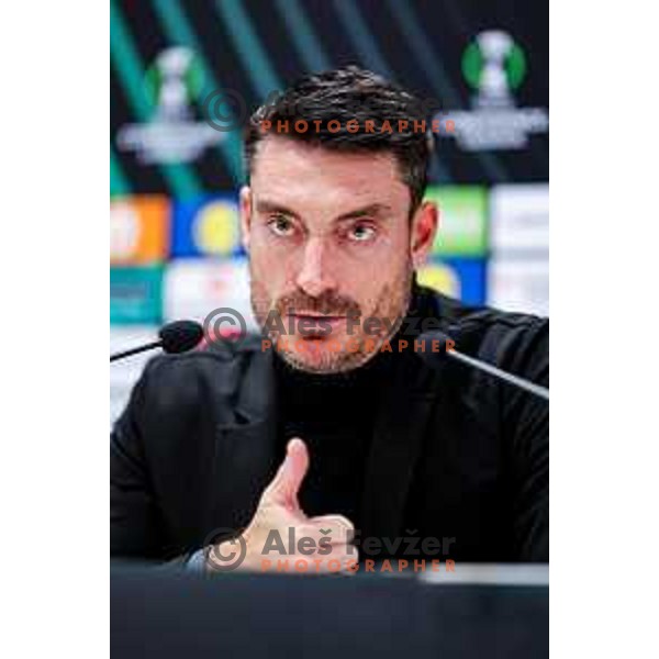 Albert Riera, head coach of Celje during press conference after round 5 UEFA Conference League 2025/2026 match between HNK Rijeka (CRO) and NK Celje (SLO) at Rujevica Stadium, Rijeka, Croatia on December 11, 2025