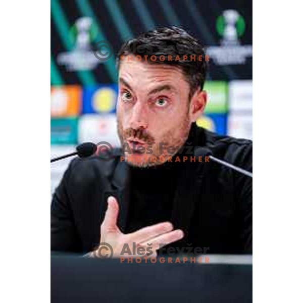 Albert Riera, head coach of Celje during press conference after round 5 UEFA Conference League 2025/2026 match between HNK Rijeka (CRO) and NK Celje (SLO) at Rujevica Stadium, Rijeka, Croatia on December 11, 2025