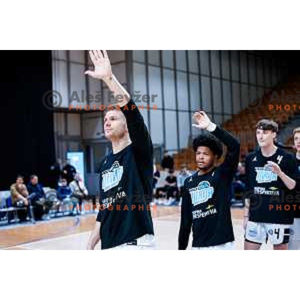 Edo Muric in action during AdmiralBet ABA League 2025/2026 basketball match between Perspektiva Ilirija and Buducnost VOLI in Tivoli Hall, Ljubljana, Slovenia on December 13, 2025