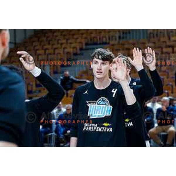 Mark Padjen in action during AdmiralBet ABA League 2025/2026 basketball match between Perspektiva Ilirija and Buducnost VOLI in Tivoli Hall, Ljubljana, Slovenia on December 13, 2025