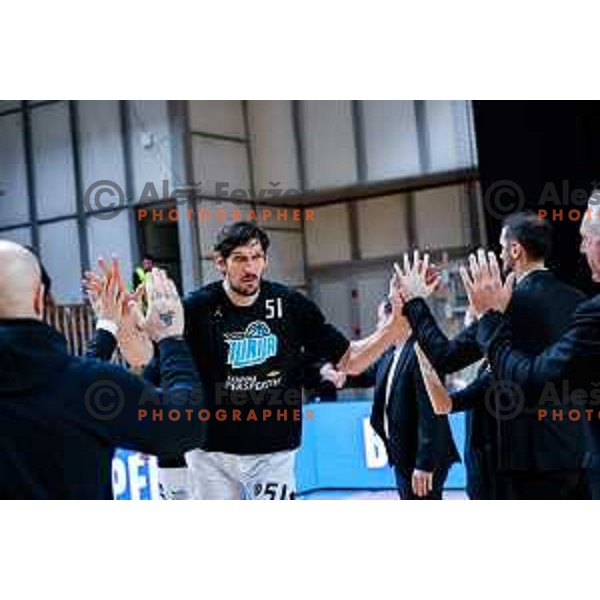 Boban Marjanovic during AdmiralBet ABA League 2025/2026 basketball match between Perspektiva Ilirija and Buducnost VOLI in Tivoli Hall, Ljubljana, Slovenia on December 13, 2025