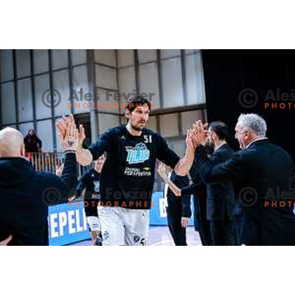 Boban Marjanovic during AdmiralBet ABA League 2025/2026 basketball match between Perspektiva Ilirija and Buducnost VOLI in Tivoli Hall, Ljubljana, Slovenia on December 13, 2025